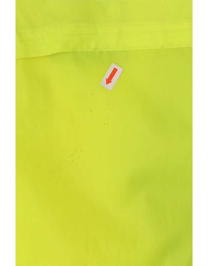 DIADORA Mens Hooded Pullover Rain Jacket UK 36 Small Yellow Colourblock Vintage Diadora and Second-Hand Diadora from Messina Hembry 
