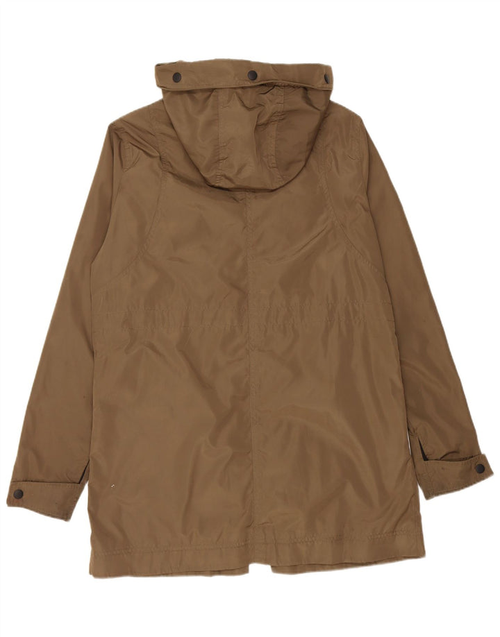 Женская дождевик с капюшоном Superdry UK 14, большой полиэстер цвета хаки