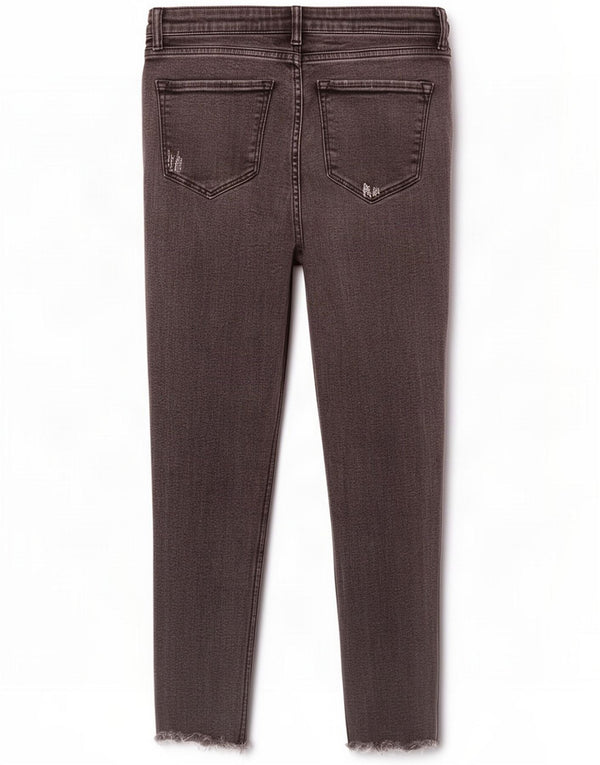 Женские джинсы скинни All Saints с потертостями W29 L22, серый хлопок
