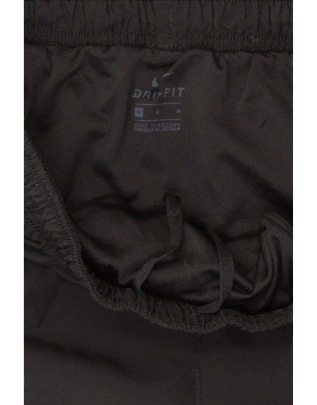 NIKE Womens Dri Fit Sport Shorts UK 12 Medium  Black Colourblock Polyester Vintage Nike and Second-Hand Nike from Messina Hembry 