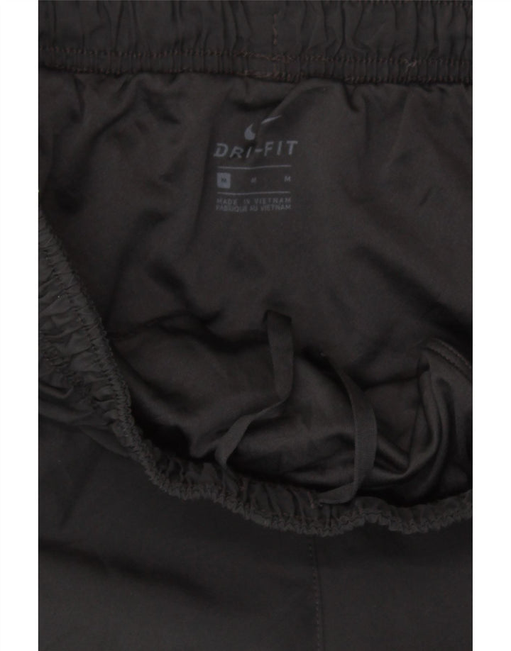 NIKE Womens Dri Fit Sport Shorts UK 12 Medium  Black Colourblock Polyester Vintage Nike and Second-Hand Nike from Messina Hembry 