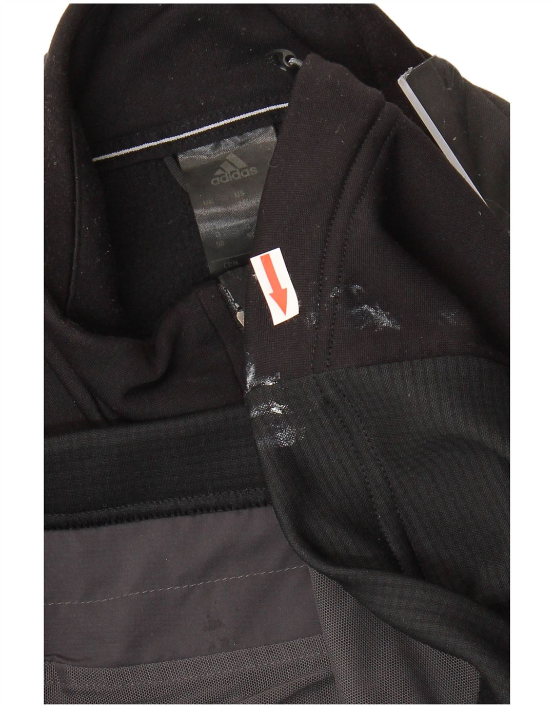 Мужская спортивная куртка Adidas UK 40/42, средний черный полиэстер