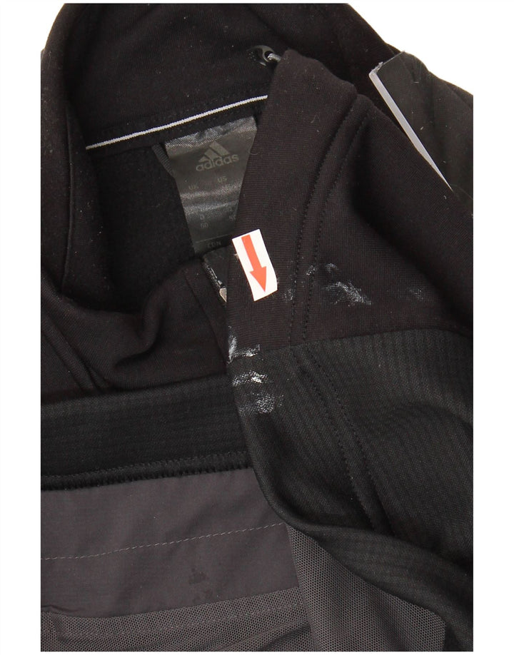 Мужская спортивная куртка Adidas UK 40/42, средний черный полиэстер