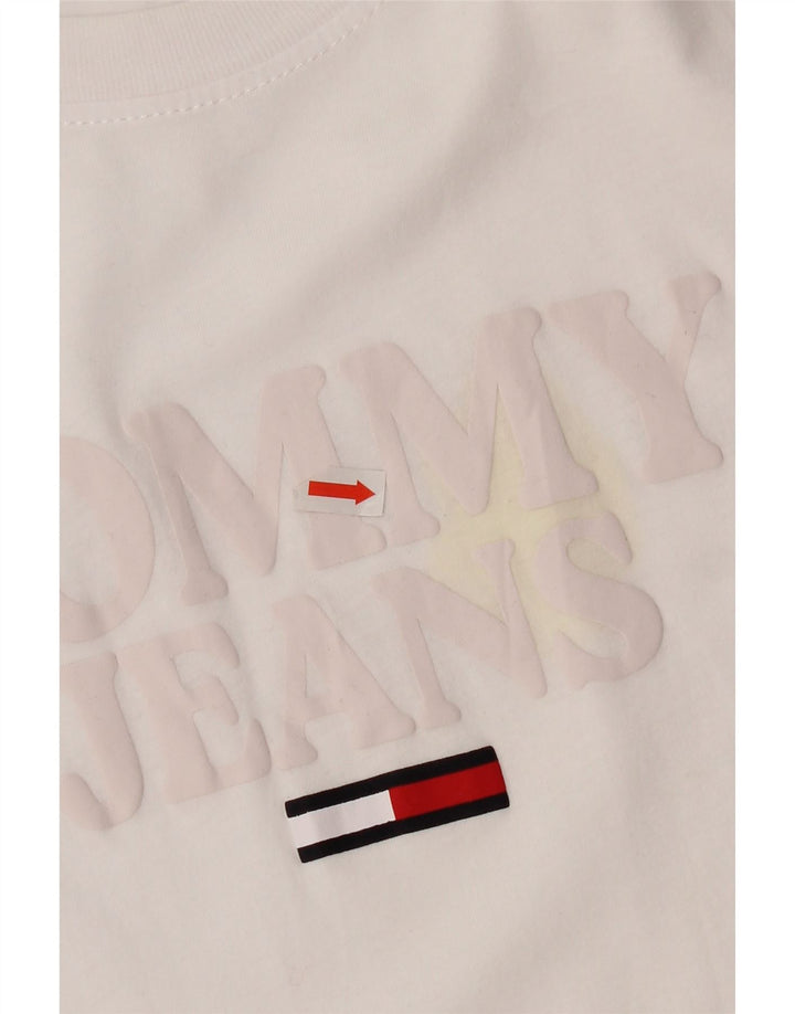Женская футболка с рисунком Tommy Hilfiger Top UK 14, средний белый
