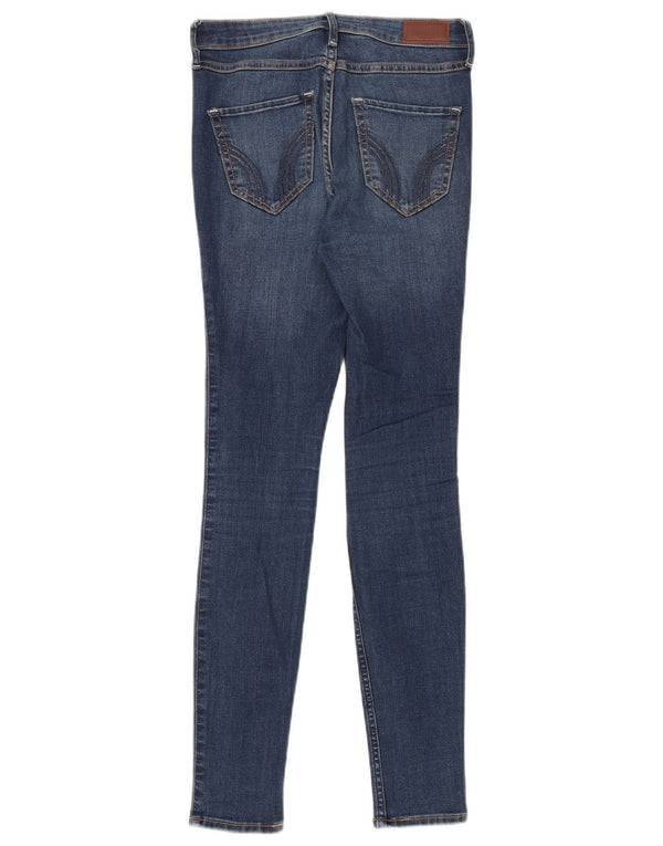 Женские джинсы скинни Hollister с высокой посадкой W25 L30, синий хлопок