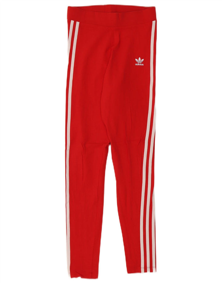 Женские леггинсы Adidas UK 10, маленькие красные хлопковые