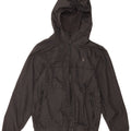 Volcom Дождевик с капюшоном для девочек 13–14 лет XL, серый полиэстер с узором «гусиные лапки»