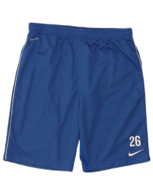 Nike Mens Dri Fit Sport Shorts Medium Blue Polyester