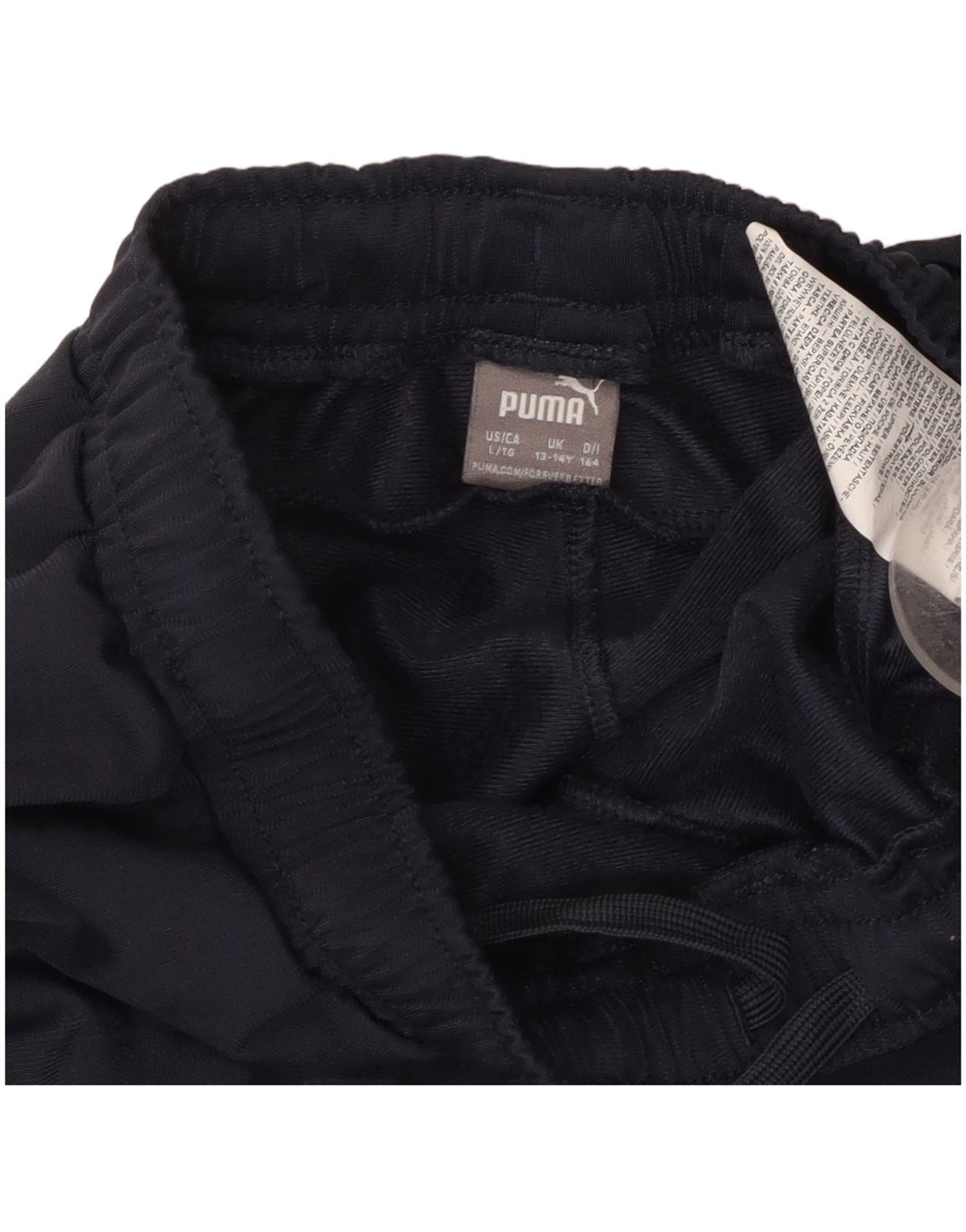 Спортивные брюки Puma для мальчиков 13-14 лет, темно-синие, полиэстер