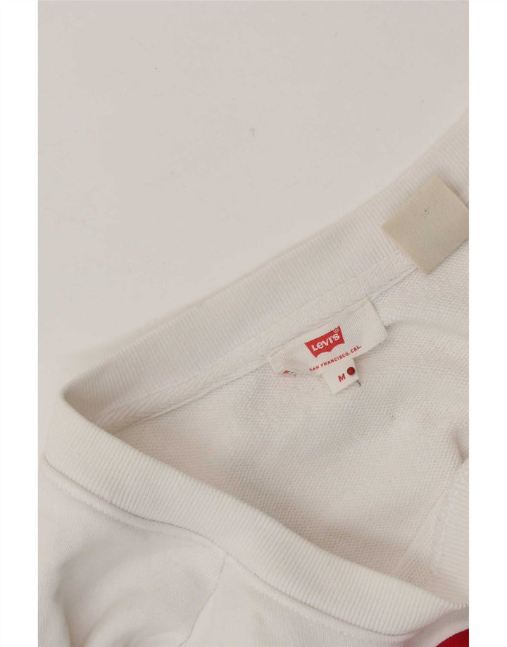 Женский джемпер с рисунком Levi's UK 14, средний белый
