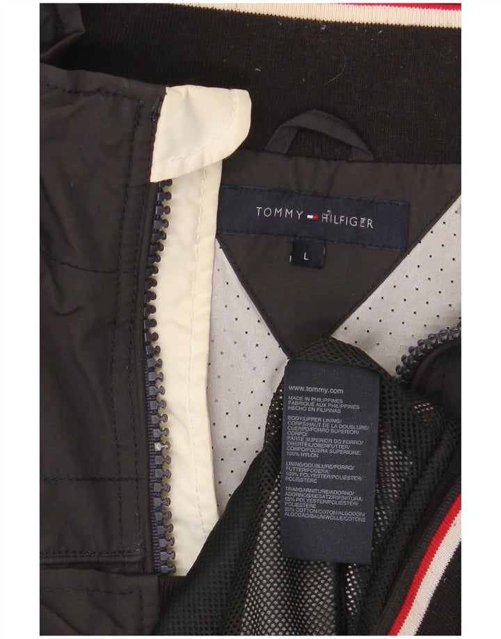 Мужской бомбер Tommy Hilfiger UK 40, большой серый нейлон