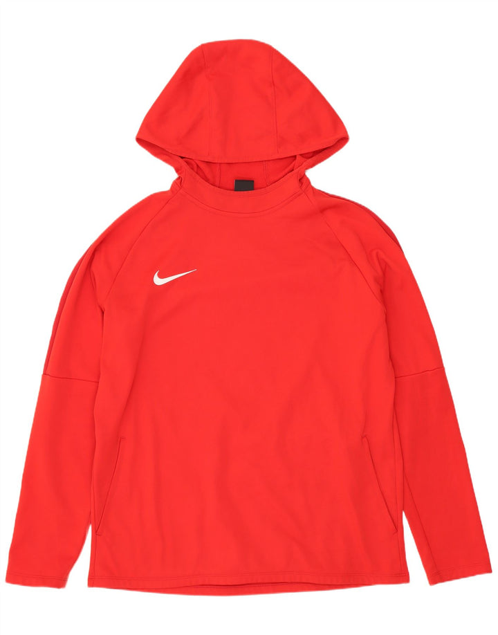 Мужской джемпер с капюшоном NIKE Dri Fit, большой красный, полиэстер
