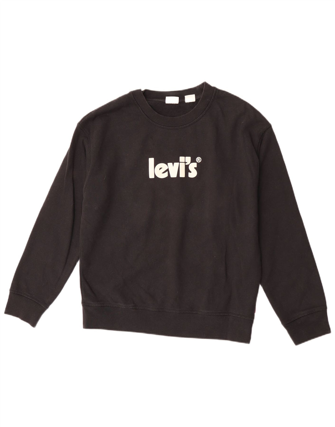 Мужской свитшот с рисунком Levi's, маленький черный хлопковый джемпер