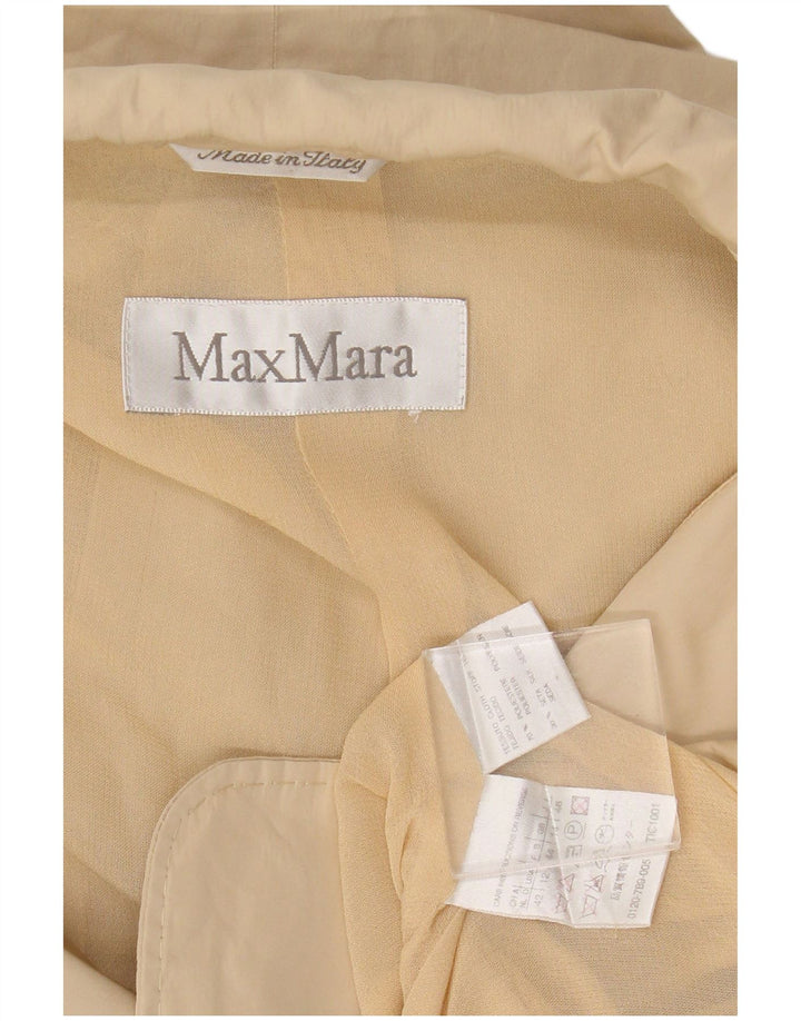 Женский пиджак Max Mara на 2 пуговицах, Великобритания, 14, большой, бежевый, полиэстер