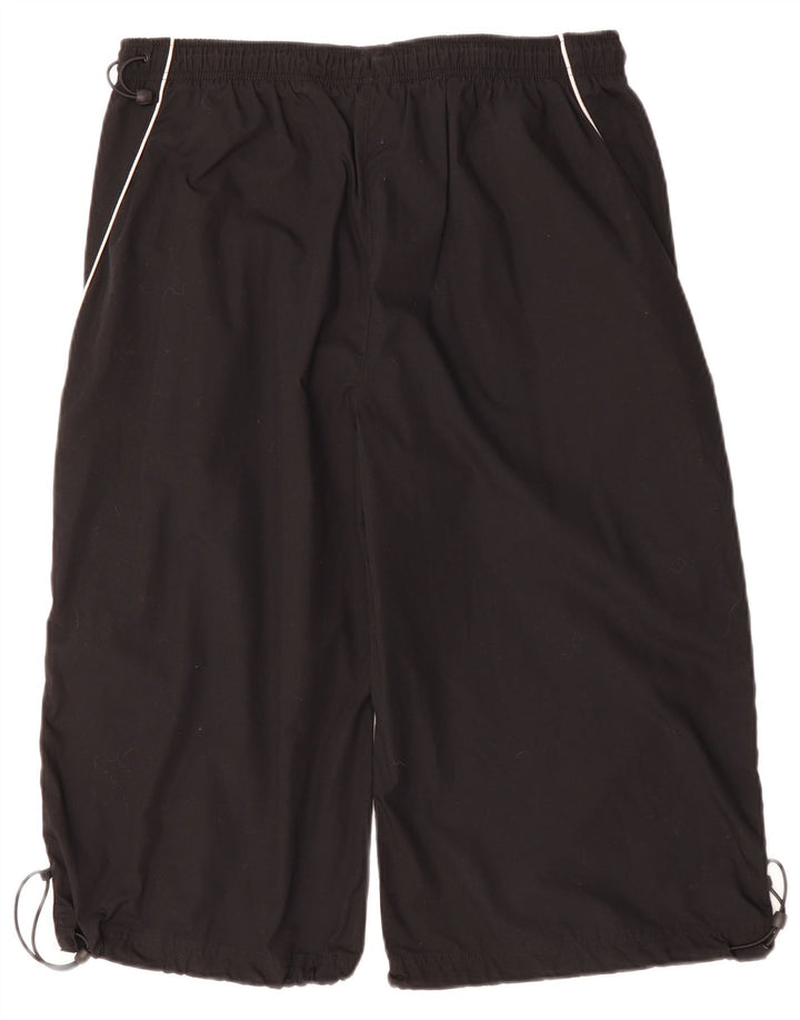 Мужские спортивные шорты-бермуды Nike XL, черные, полиэстер с цветными блоками