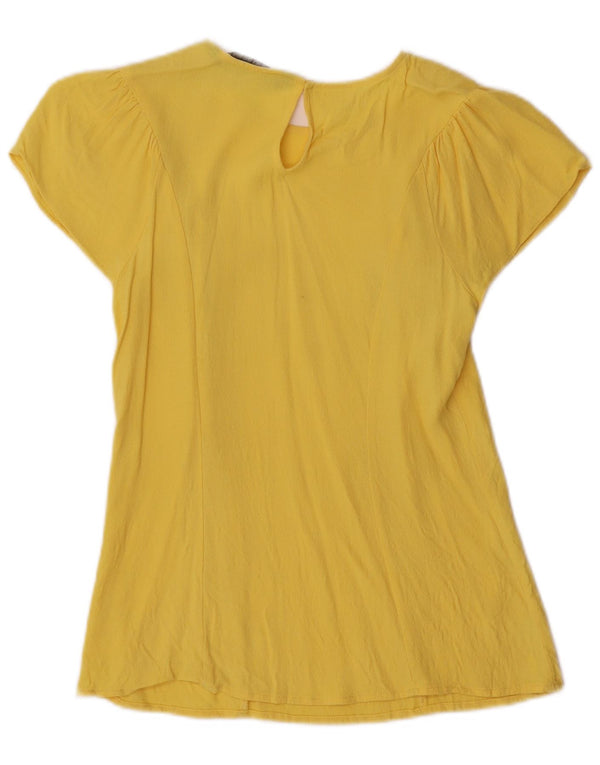 Женская блузка Zara Top UK 10, маленькая, желтая