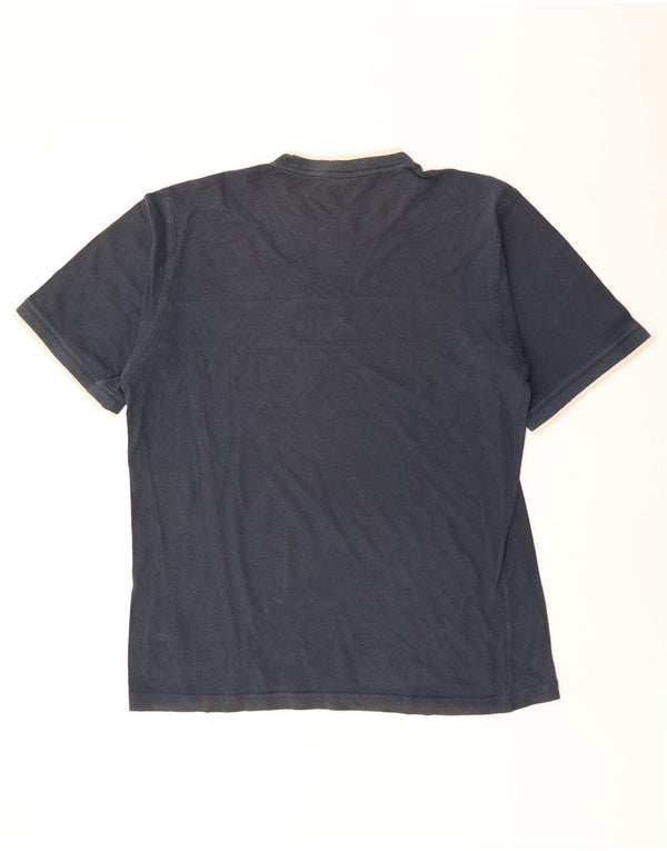 Мужская футболка Adidas Top UK 42/44, большой темно-синий хлопок