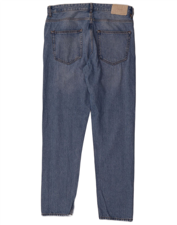 Мужские прямые джинсы Zara EU 42, большие, W32 L32, синие, хлопок