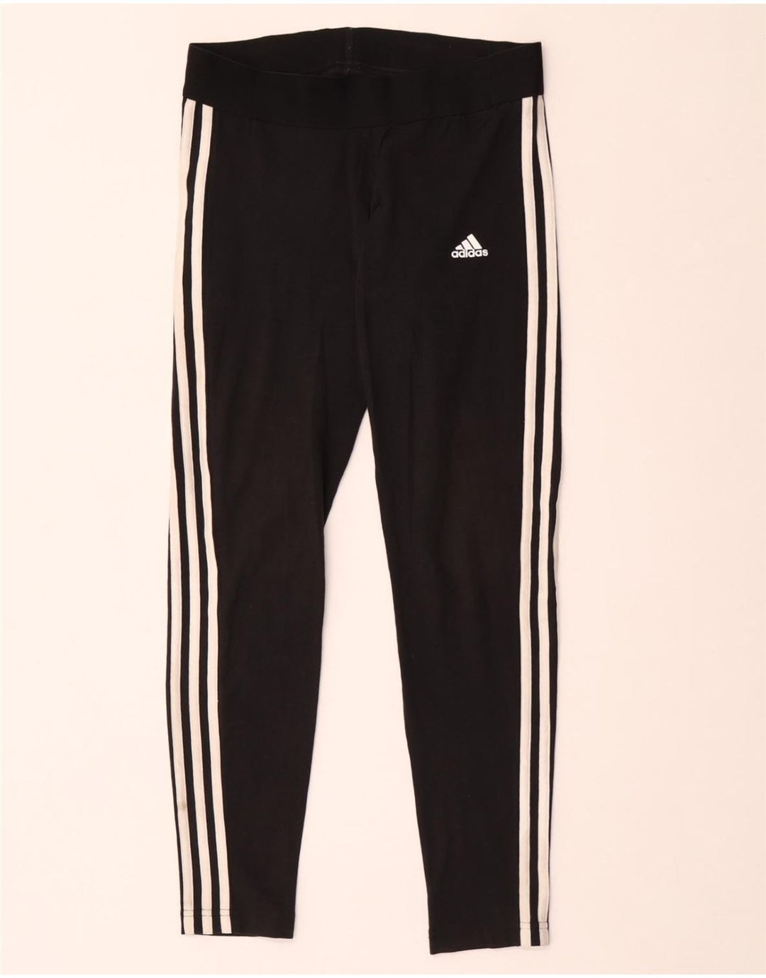 Женские леггинсы ADIDAS UK 12/14, хлопковые, среднего размера, черные