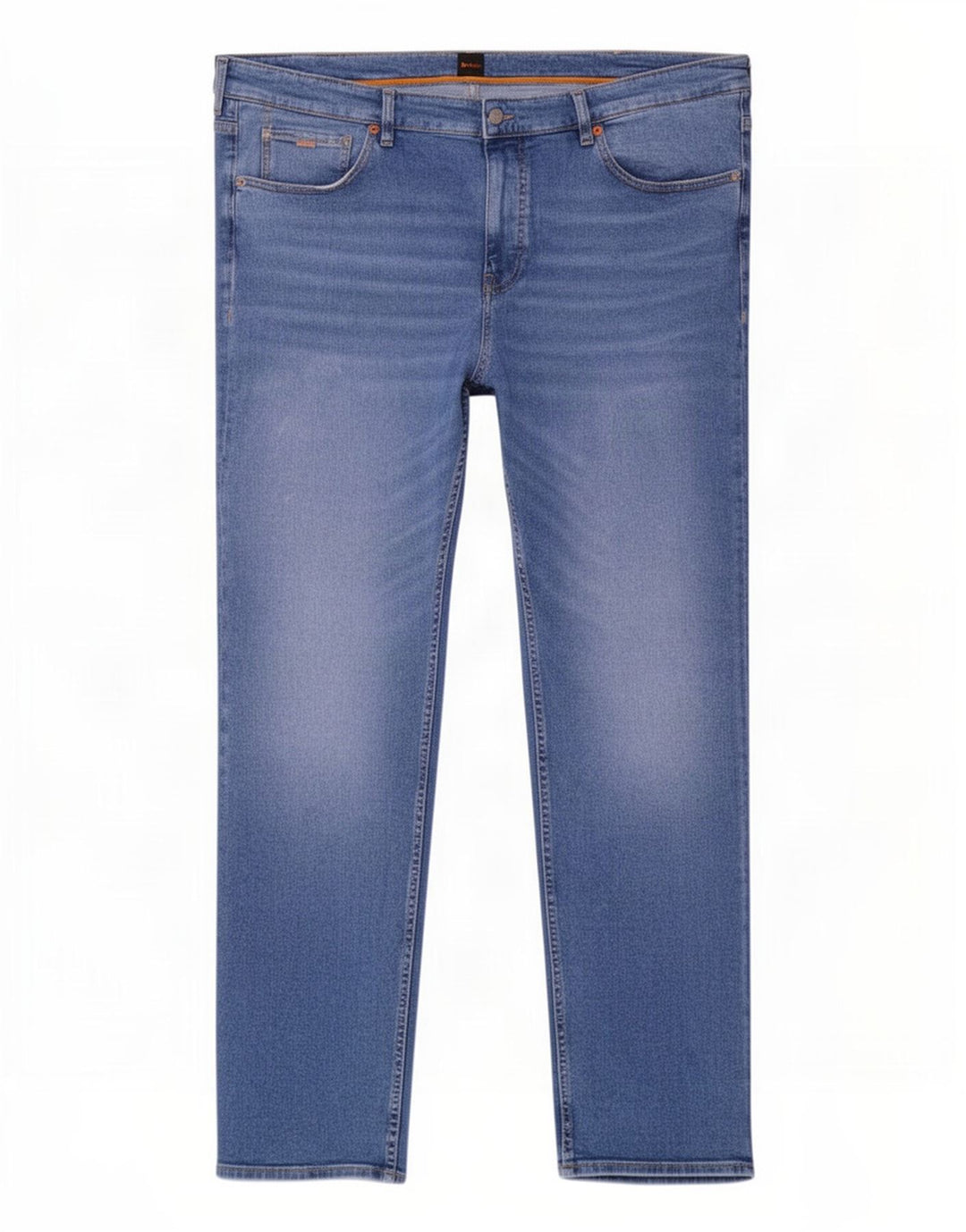 Мужские прямые джинсы Hugo Boss W44 L32, синий хлопок