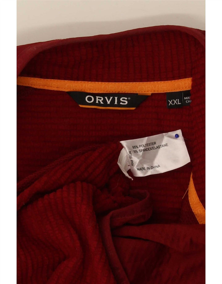 Мужской спортивный костюм Orvis, верхняя куртка 2XL, бордовый полиэстер