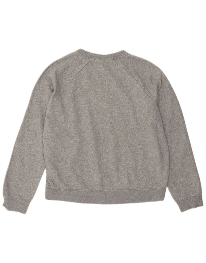 Женский свитер свободного кроя Nike UK 12, хлопок среднего серого цвета