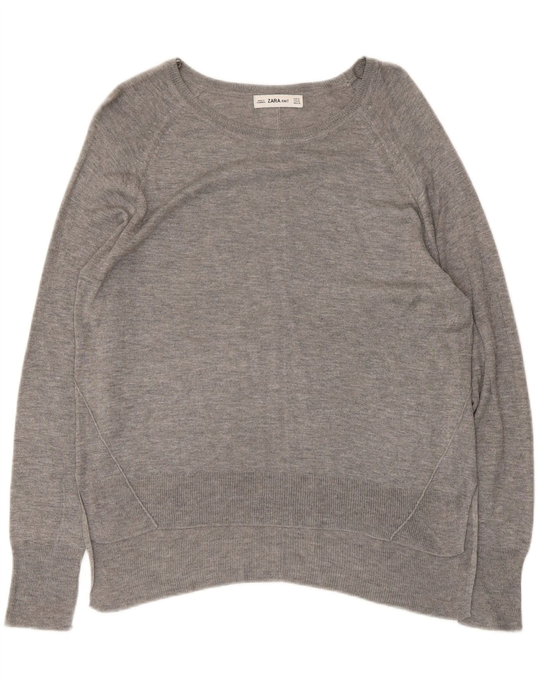 Женская блузка Zara Top UK 14, средний серый