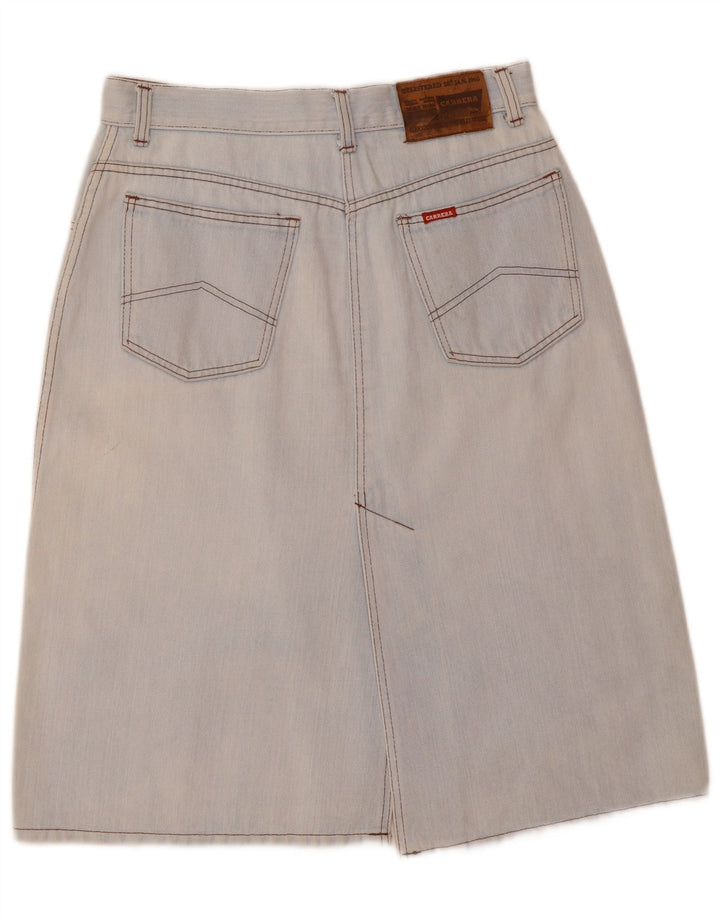 CARRERA Womens Denim Skirt IT 42 Medium W30  Blue Cotton