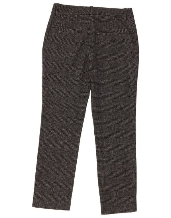 Женские прямые брюки-чиносы Zara EU 34 2XS W24 L27, серые, полиэстер в клетку