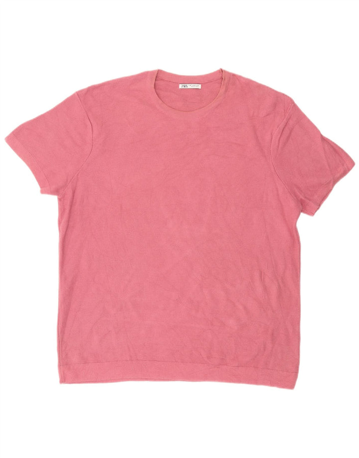 Мужская футболка Zara Top XL Розовый