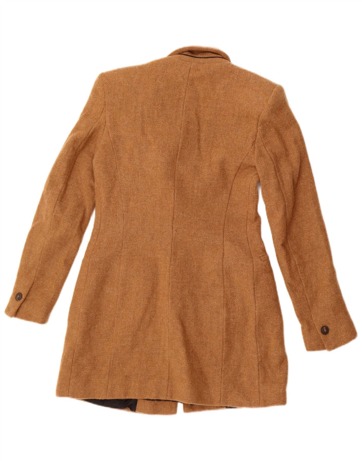 Женский удлиненный пиджак на 1 пуговице Zara UK 10, маленький бежевый