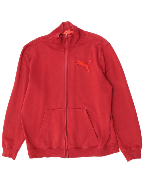Мужской спортивный костюм Puma, верхняя куртка XL, бордовый хлопок