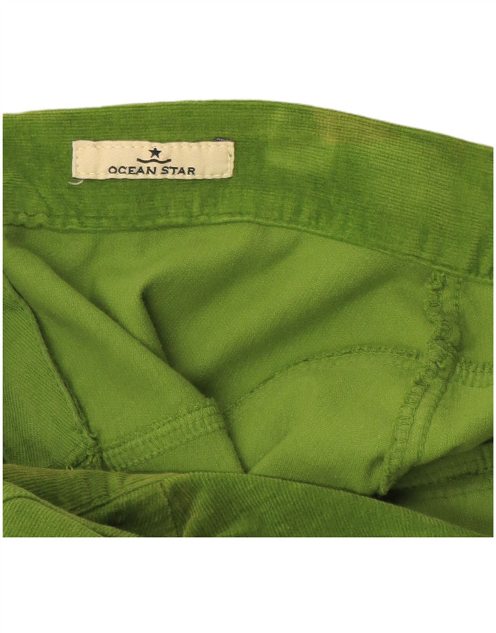 Женская вельветовая юбка макси Ocean Star IT 42 Medium W28 Зеленый хлопок