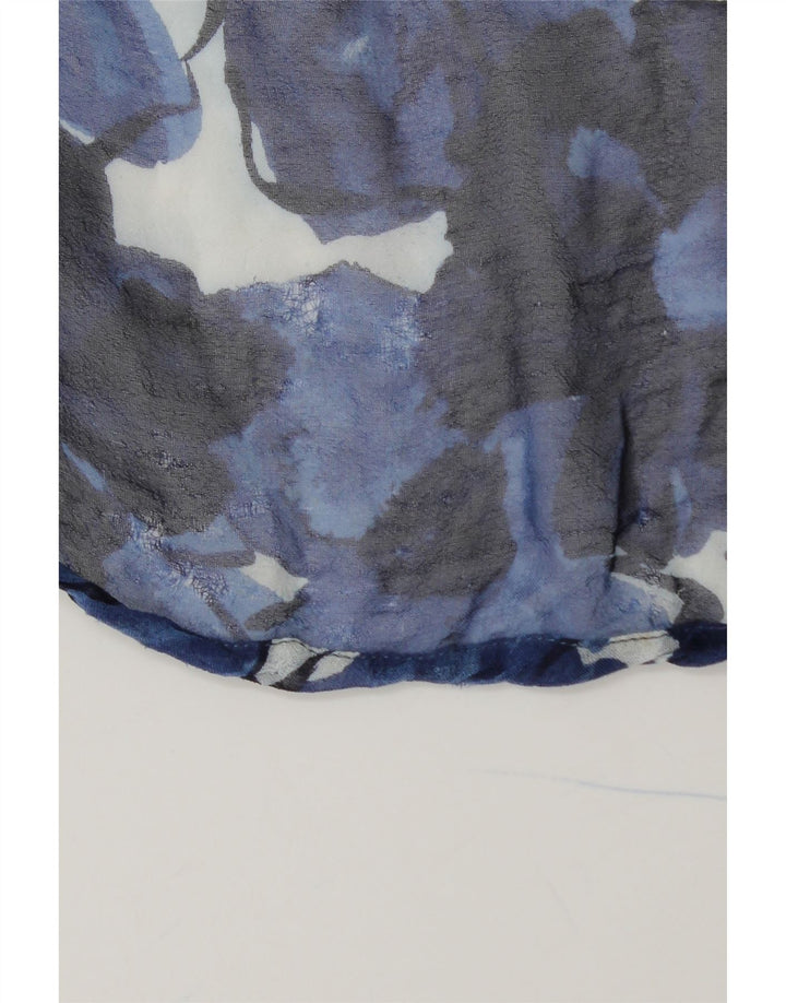 STEFANEL Womens Asymmetrical Skirt Small W26  Blue Floral Viscose Vintage Stefanel and Second-Hand Stefanel from Messina Hembry 
