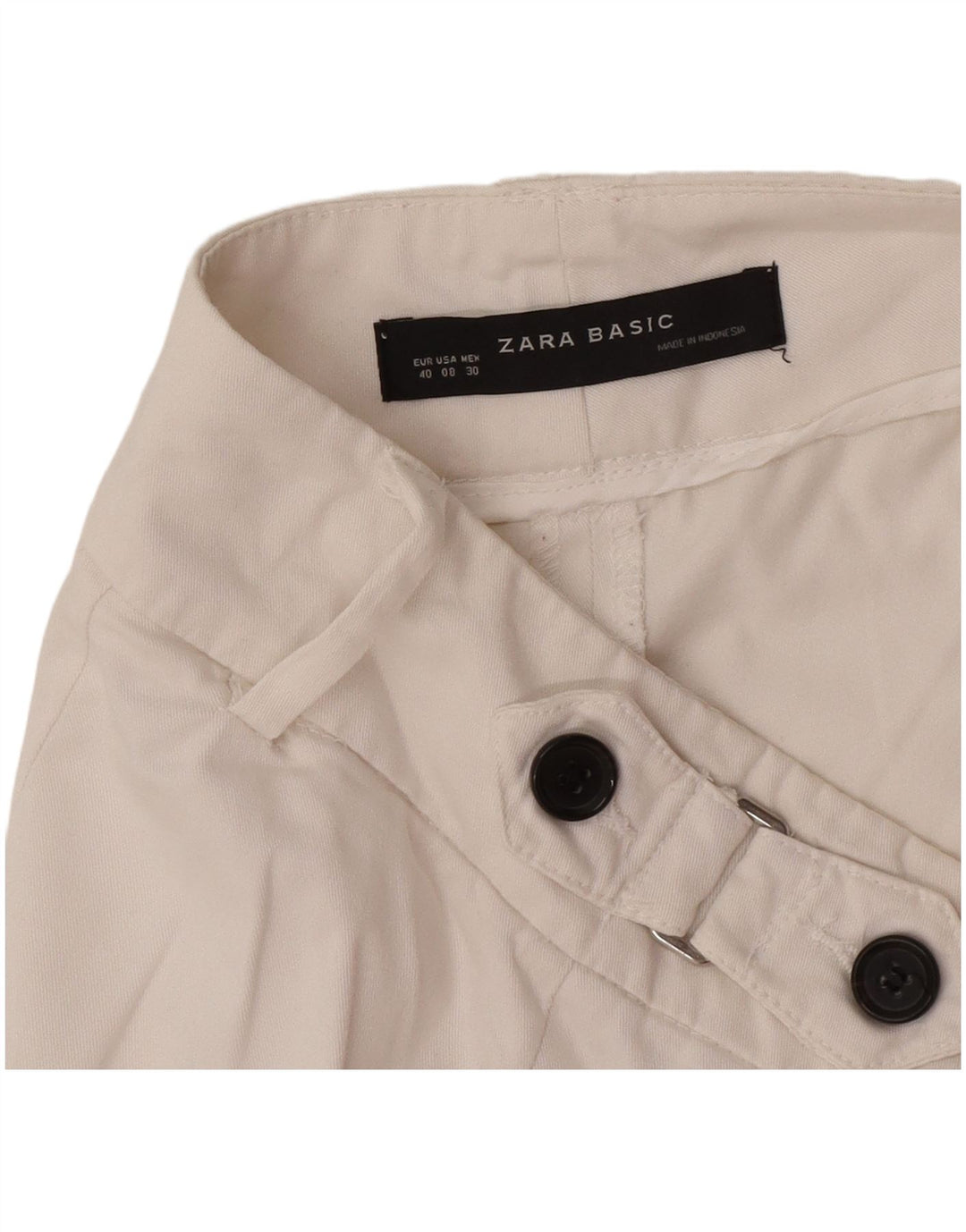 Женские прямые капри Zara EU 40 Medium W30 L17 белые