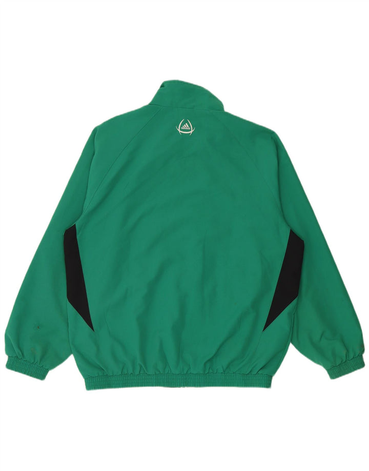 Мужская спортивная куртка ADIDAS UK 42/44, большая зеленая с цветными блоками