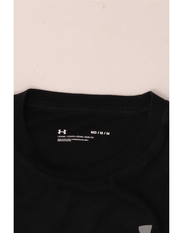 Мужская футболка с рисунком Under Armour, средний черный, спортивная