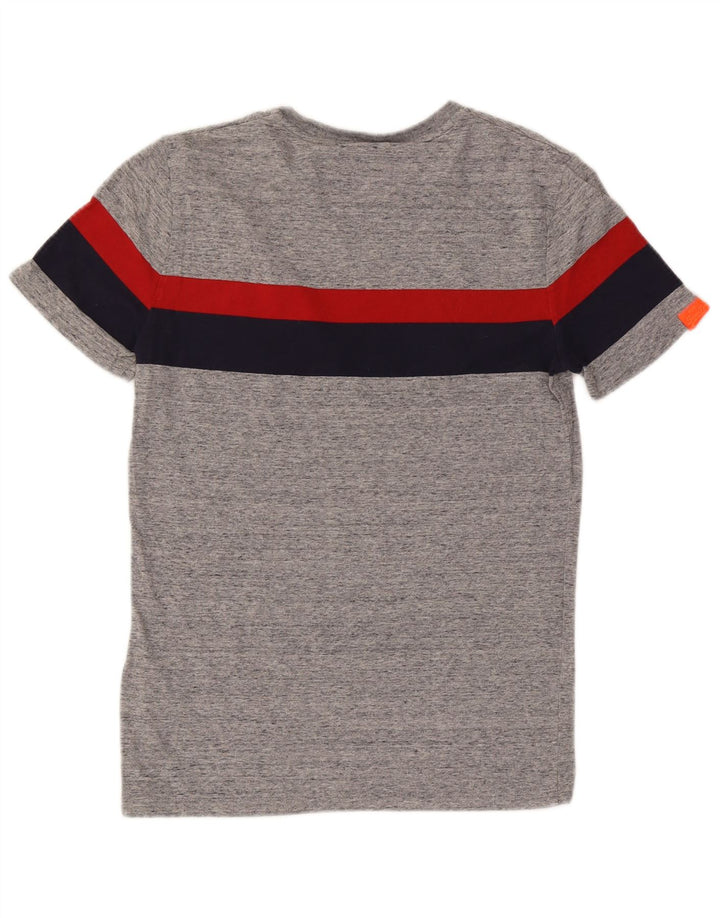 Мужская футболка Superdry, маленький серый цвет, хлопок