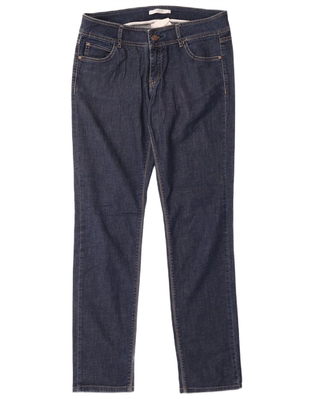 Женские узкие джинсы Marella UK 10, маленькие W28 L30, синие, хлопок