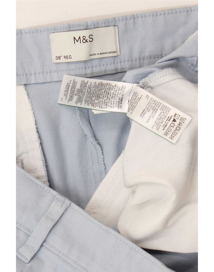 Мужские шорты чинос Marks & Spencer W38 XL, синие, хлопок