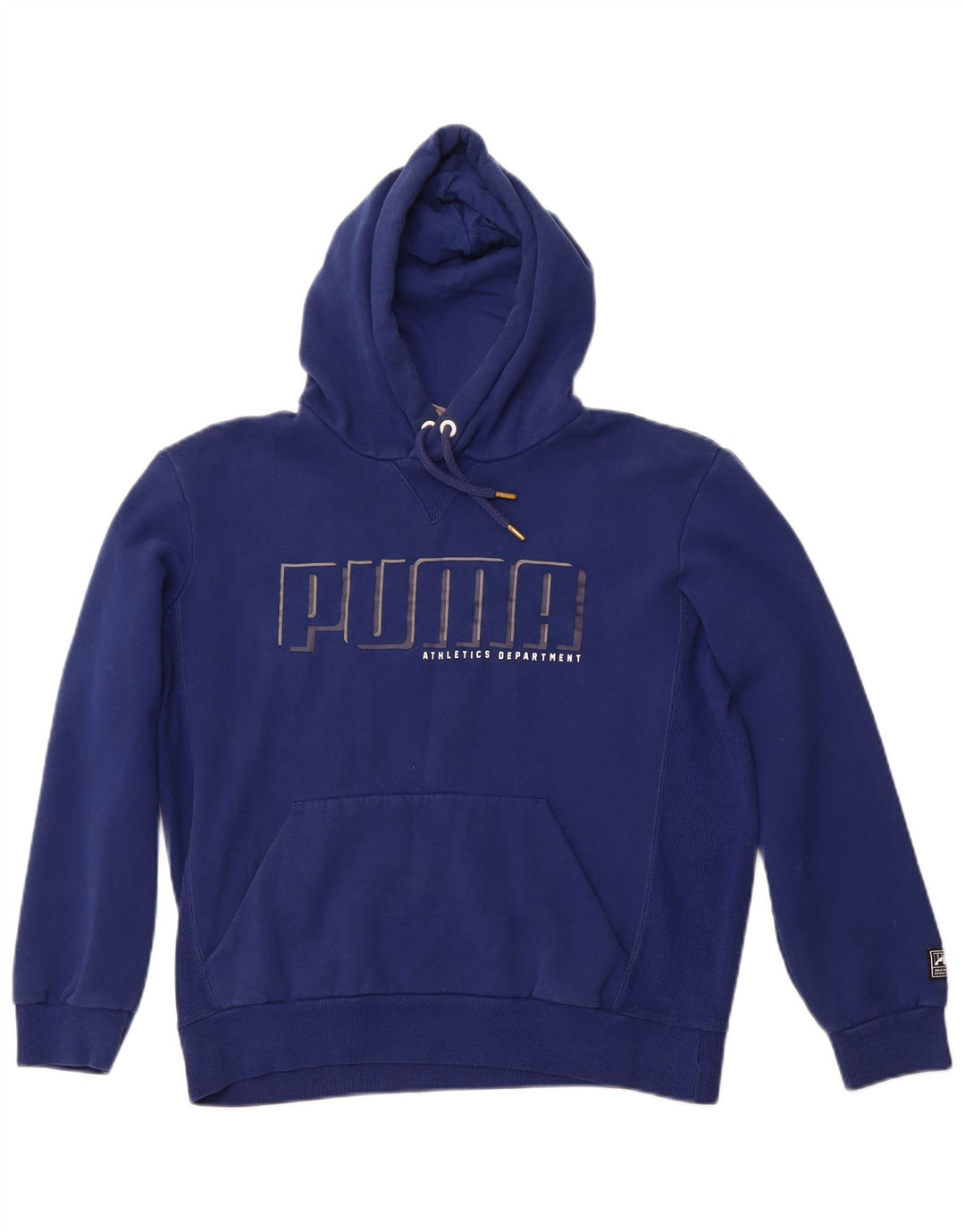 Мужской джемпер с капюшоном с рисунком PUMA, средний, темно-синий