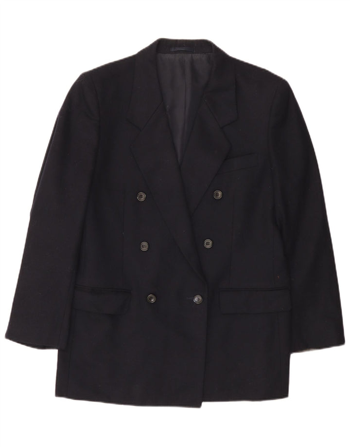 Мужской двубортный пиджак Aquascutum, Великобритания, 36, маленький, темно-синий
