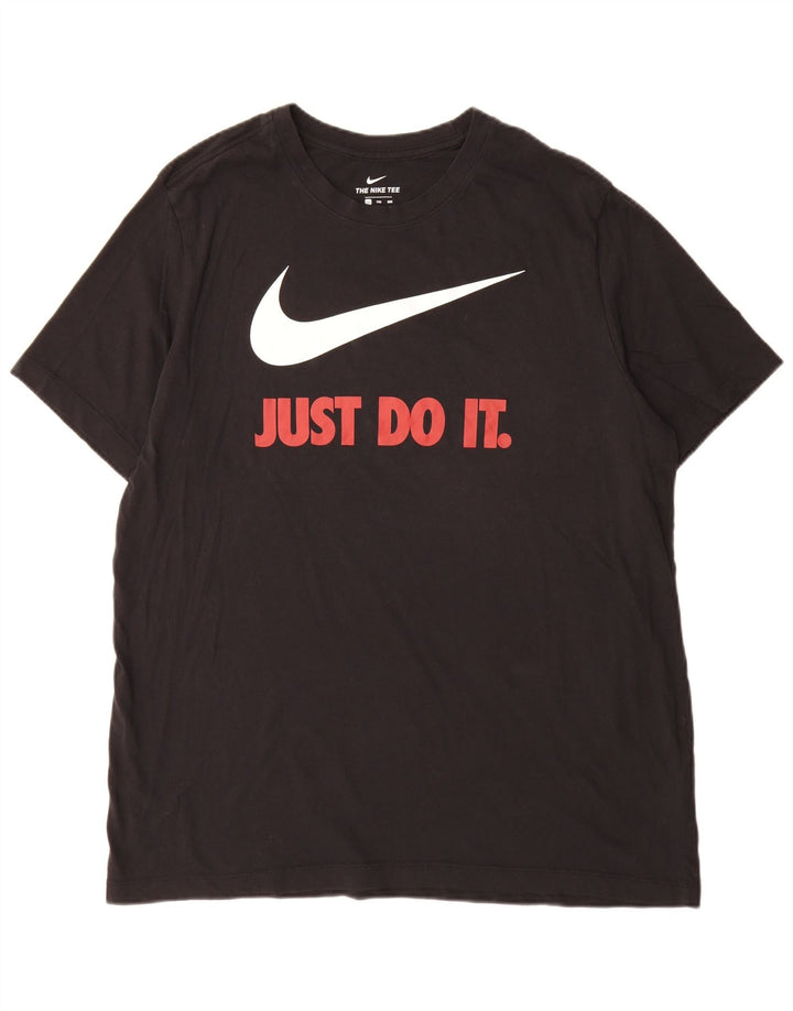 Мужская футболка с рисунком Nike Top 2XL, черный хлопок