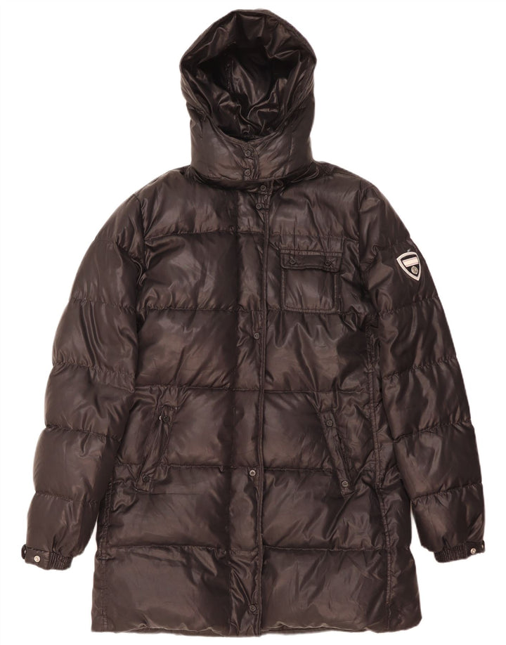 Женское стеганое пальто с капюшоном Champion UK 18 XL, черный полиэстер