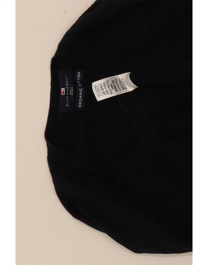 Мужская майка Marks & Spencer Blue Harbour, темно-синий хлопок, 2XL