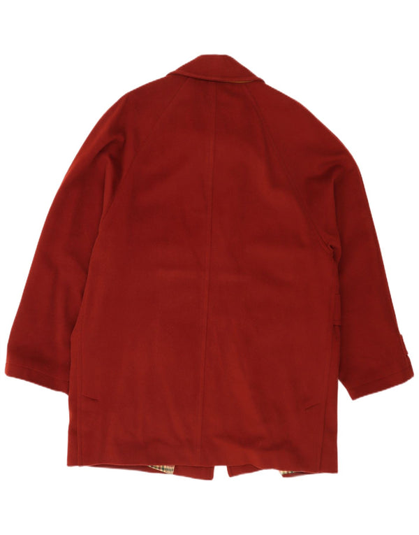Мужское пальто Trussardi IT 48 Medium Maroon из натуральной шерсти