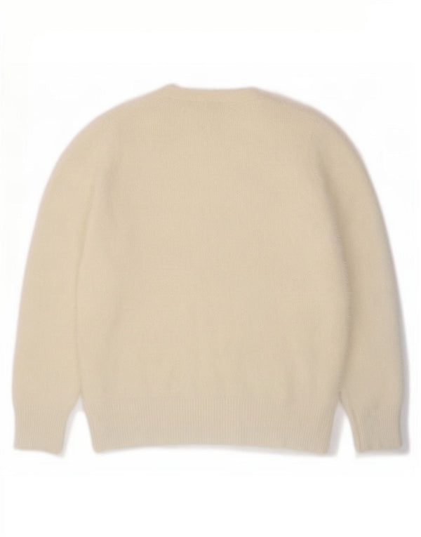 Женский джемпер с v-образным вырезом Marks & Spencer UK 16, большой Off White