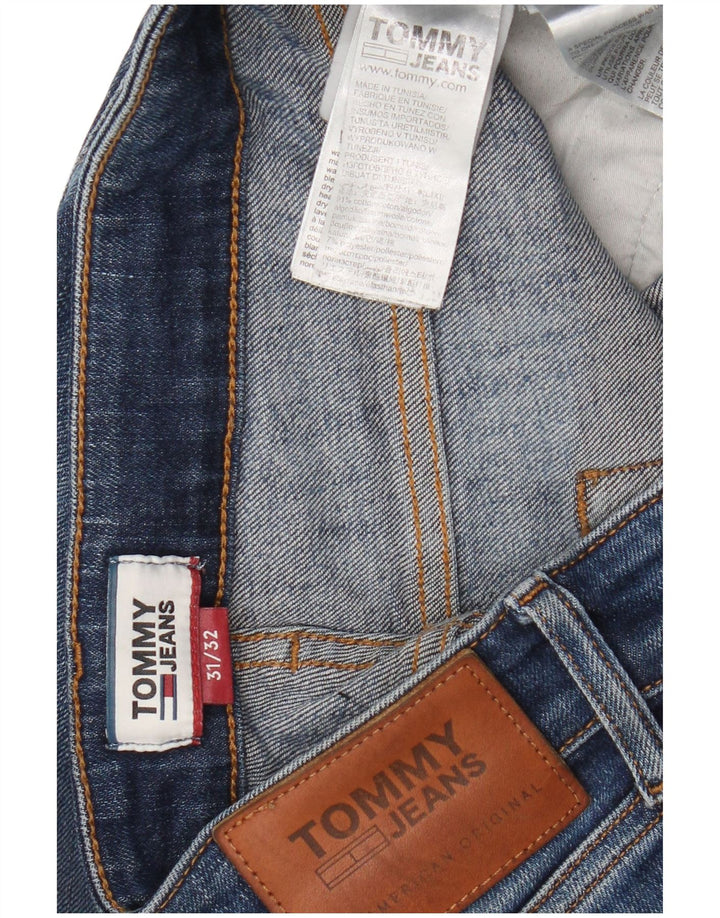 Мужские узкие джинсы Tommy Hilfiger W31 L32 синие, хлопок