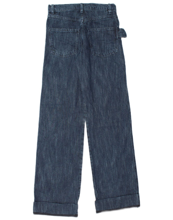 Женские широкие джинсы Zara EU 32 2XS W22 L33 Темно-синие, хлопок