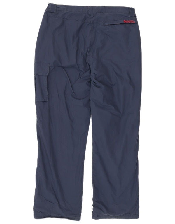 Mountain Warehouse Womens Cargo Trousers UK 14 Large W32 L30 Navy Blue